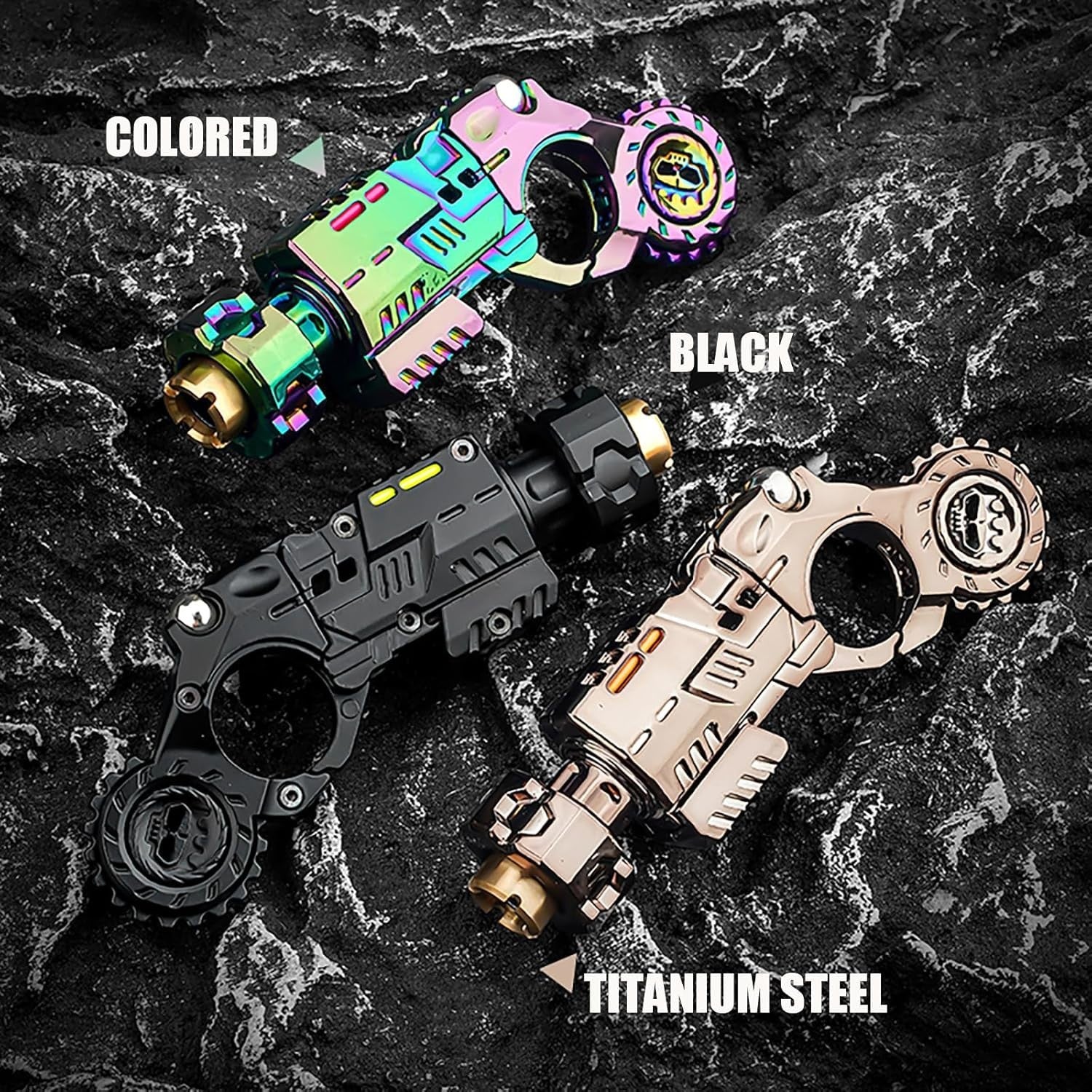 Metal Fidget Spinner EDC Stress Relief Textured Handheld Toy