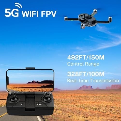 4K HD Drone w/ Brushless Motor Optical Flow Altitude Hold 30Min Flight