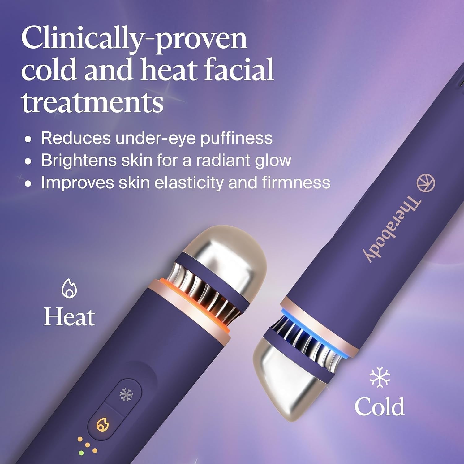 Temperature Control Face Wand for Eye Puffiness & Skin Glow