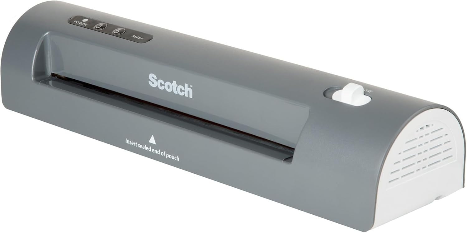 9” Thermal Laminator Combo Pack Dual Temp 2-Roller + 20 Pouches
