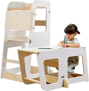 Montessori Learning Tower Adjustable Kids Observation Stool Desk 12M-6Y