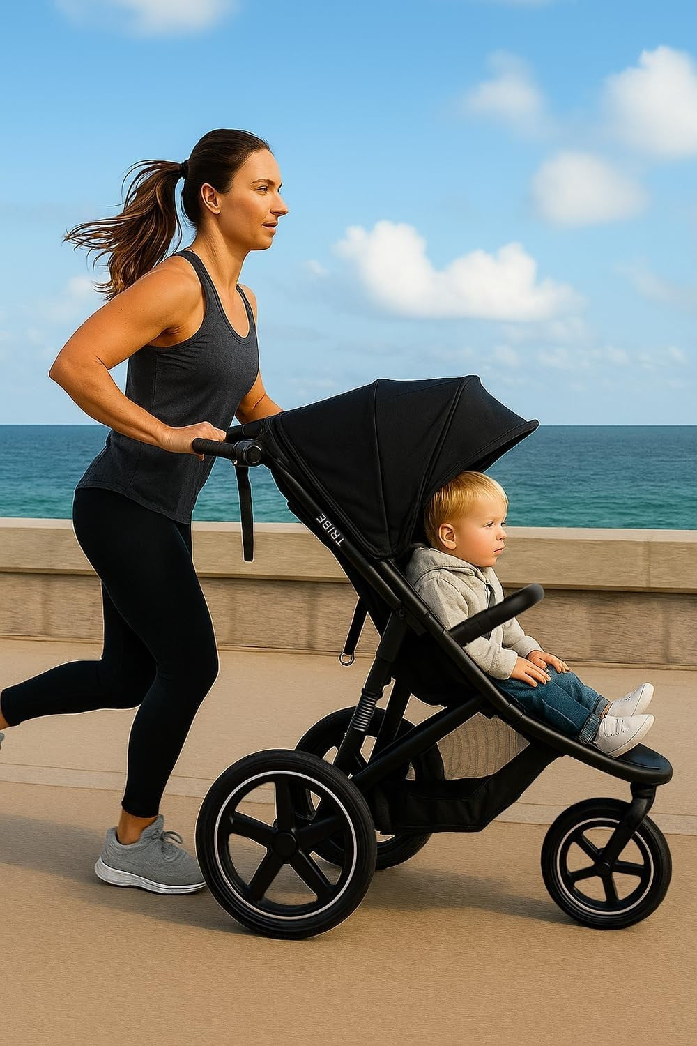 All Terrain Jogger Buggy Pushchair from Birth to 22kg with Canopy