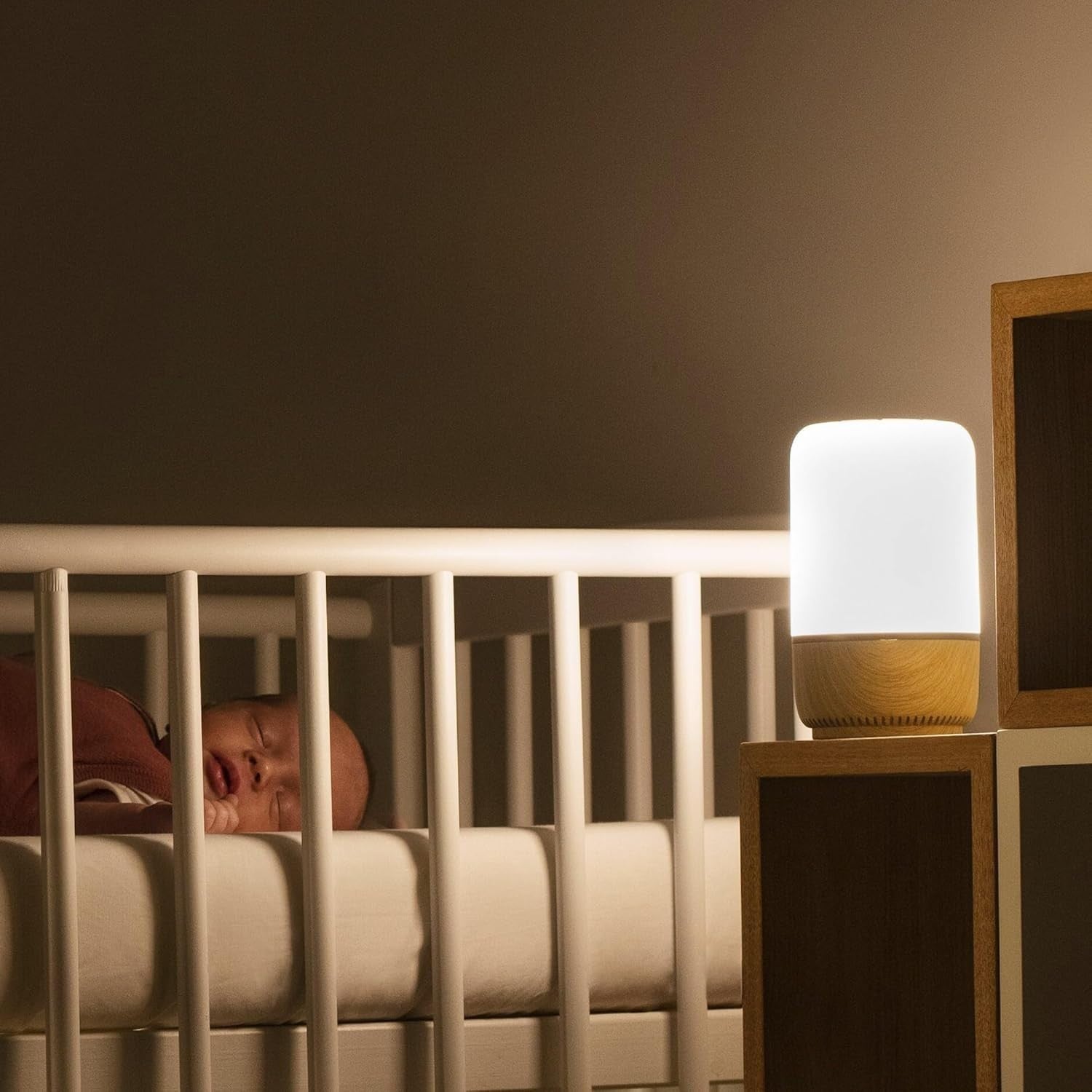 Smart Baby Night Light & White Noise Machine with Lullabies & App