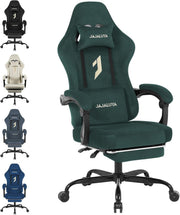 Ergonomic Green Gaming Chair Swivel Recliner Adjustable Foot Rest High Back
