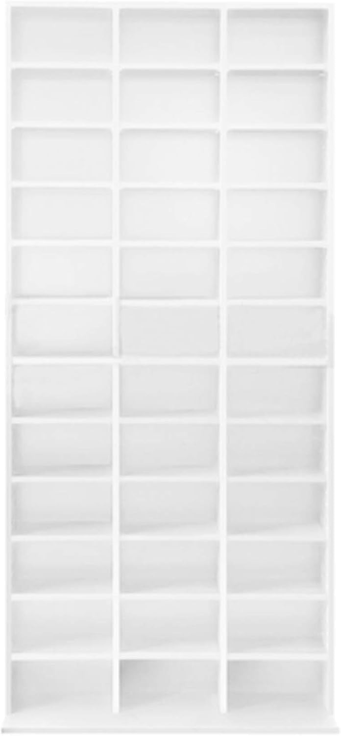 CD DVD Storage Shelf Rack 1116 CD 528 DVD Adjustable Media Bookcase