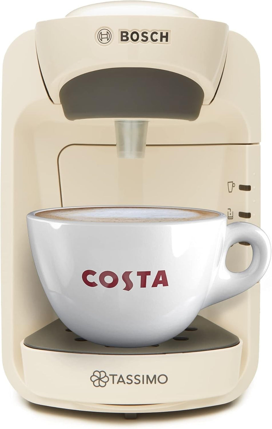 Cream Pod Coffee Machine 1300W Compact One-Touch Brewer with 0.8L Tank