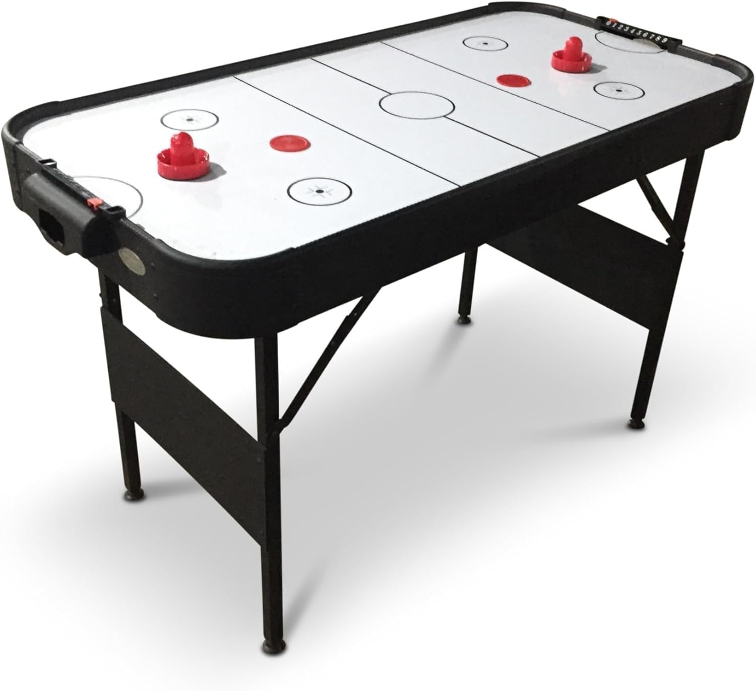 4FT Folding Air Hockey Table Manual Scorer Compact Indoor Arcade Game