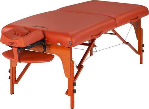 79cm Portable Massage Table Memory Foam Spa Bed Folding Therapy Couch Red