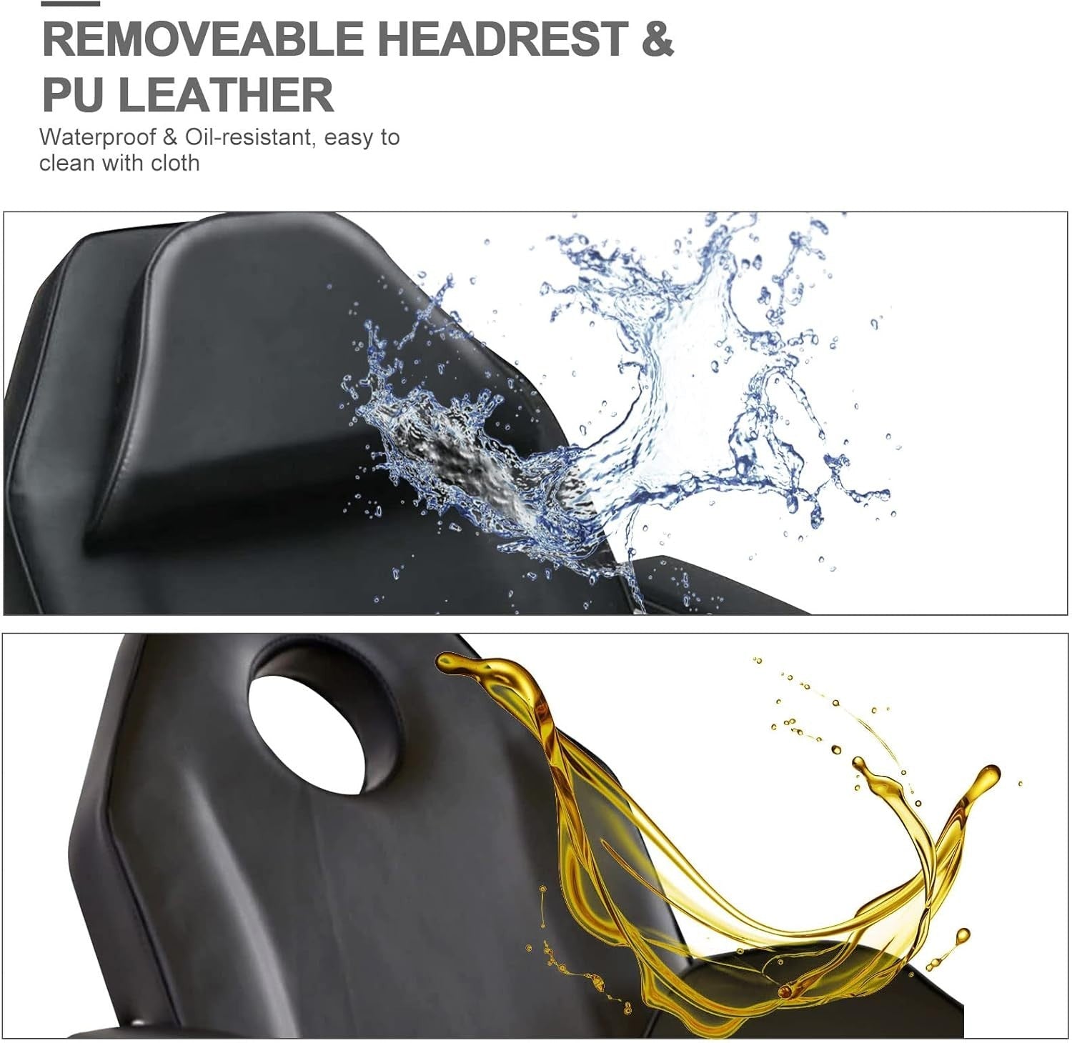 Adjustable Massage Chair Portable Folding Therapy Chair With Headrest