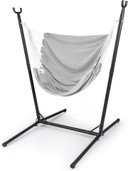 Adjustable Hammock Chair with Stand | Indoor Outdoor Swing Seat + Pocket