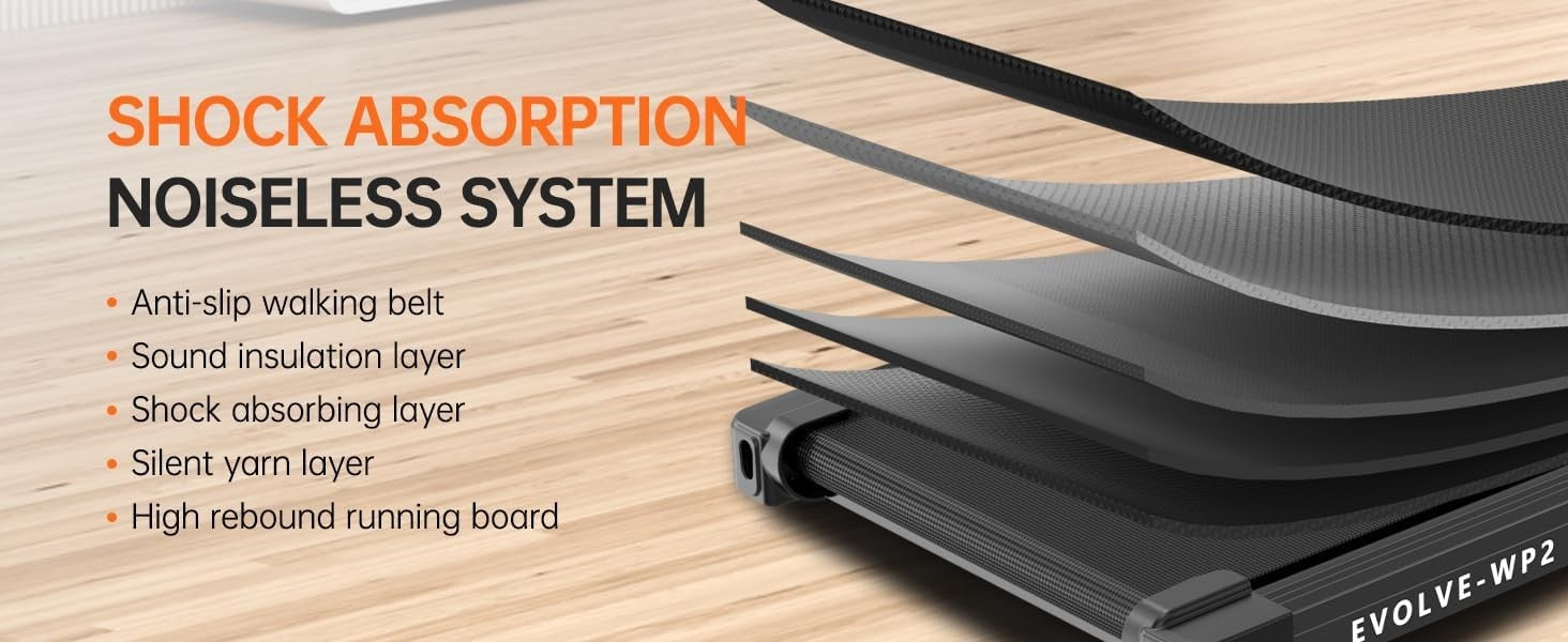 Foldable Under Desk Walking Treadmill 10KM/H Home Office Gym Pad