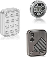 3 Pack Metal Fidget Slider Set Magnetic Coin Card Stress Relief EDC