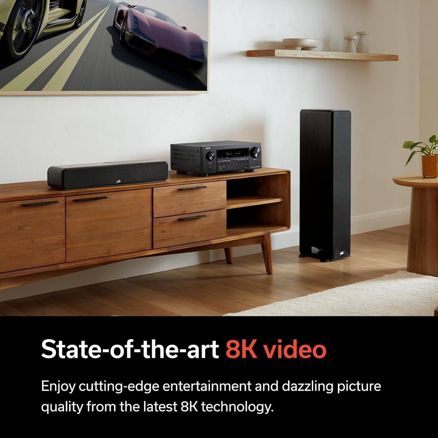 7.2-Channel 8K Home Theater AV Receiver Dolby Atmos DTS:X Wi-Fi Alexa