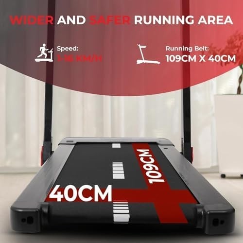 5-in-1 Auto Incline Folding Treadmill 16km/h Quiet 4.5HP Home Running Machine