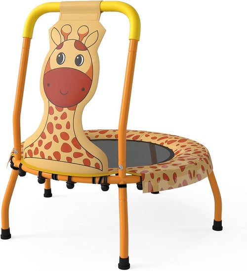 Toddler Mini Trampoline with Foam Handle Safe Kids Rebounder 80KG