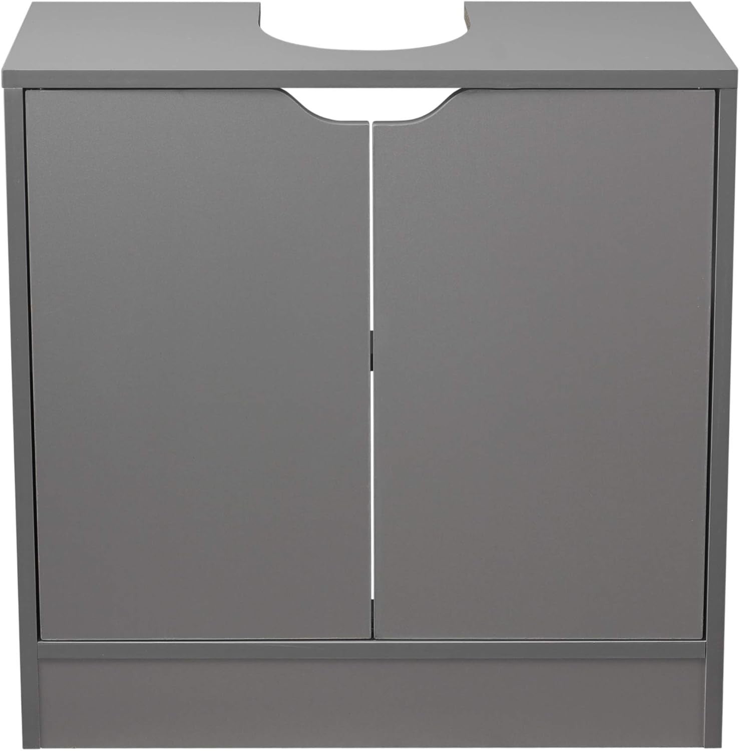 Modern Grey Bathroom Sink Cabinet – Under Basin Cupboard Storage Unit