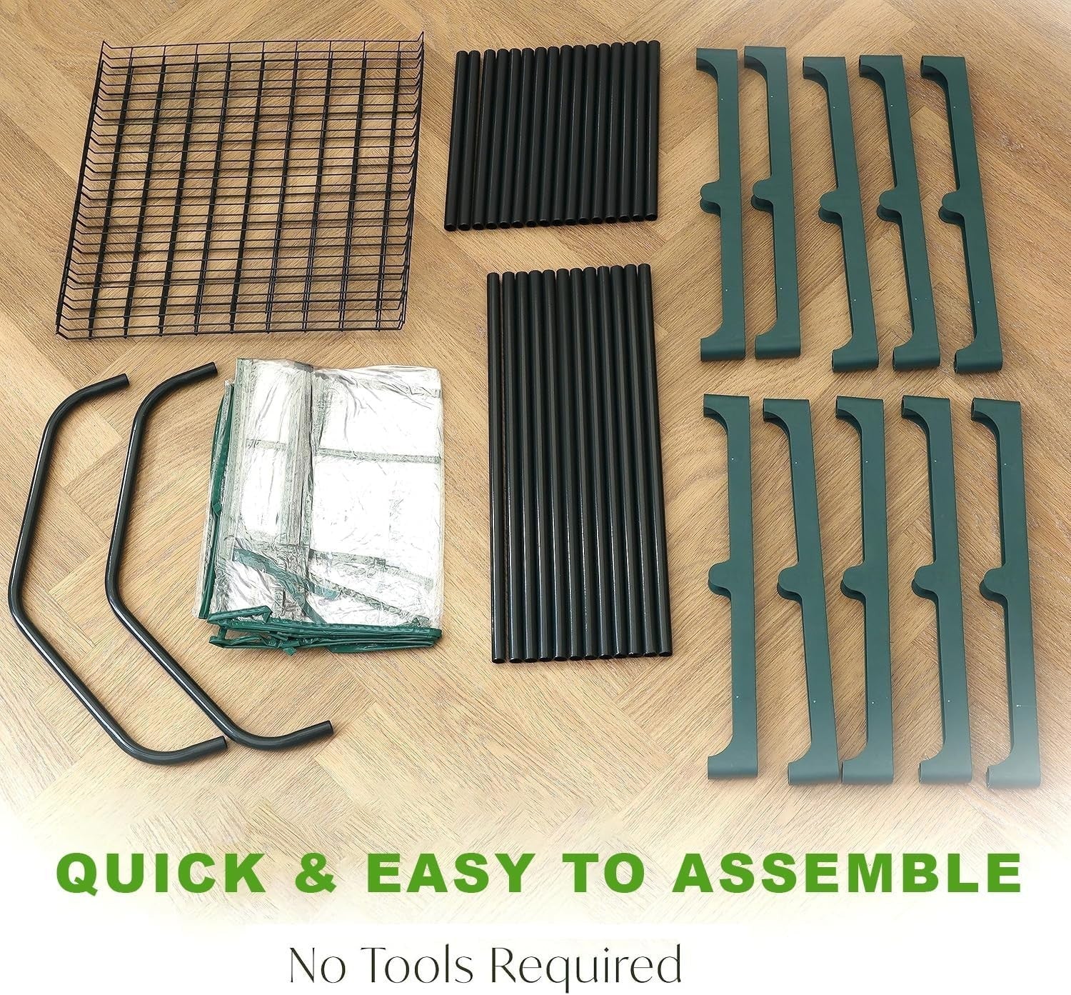 4 Tier Mini Greenhouse Clear PVC Cover | Metal Frame Plant Growhouse for Flowers