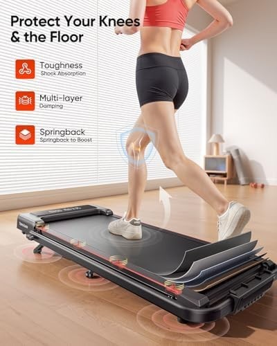 4-in-1 Foldable Incline Treadmill 12km/h, 2.5HP, Dual Display, Bluetooth APP