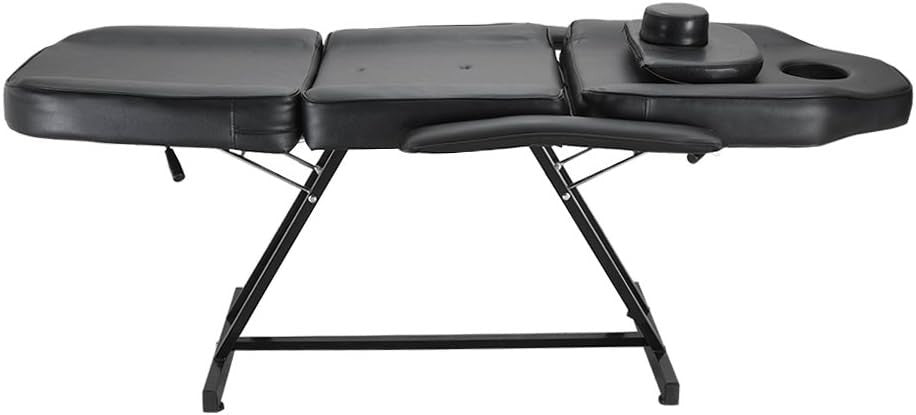 Reclining Massage Table Adjustable Beauty Salon Tattoo Therapy Bed w/ Headrest