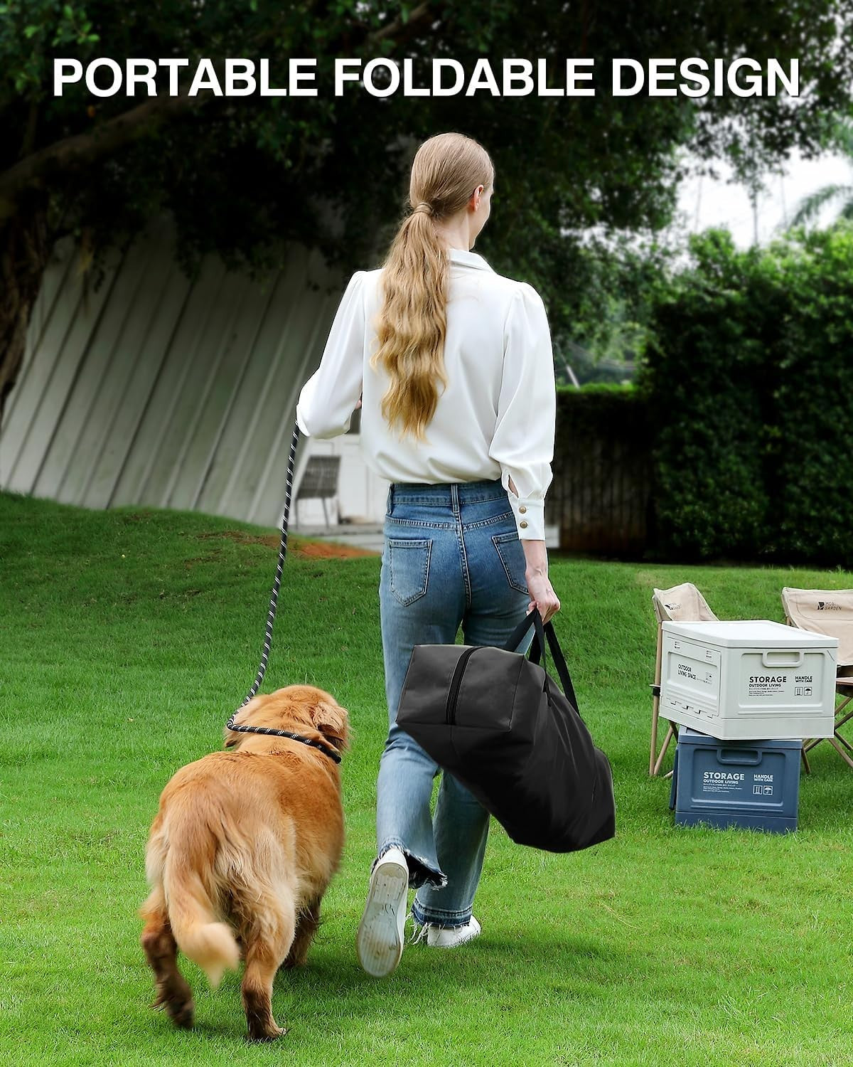 Medium Portable Collapsible Dog Crate Soft Kennel with Mesh Windows & Mat