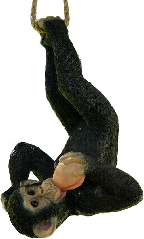 Hanging Climbing Monkey Garden Ornament Resin Tree Sculpture Outdoor Decor 70cm