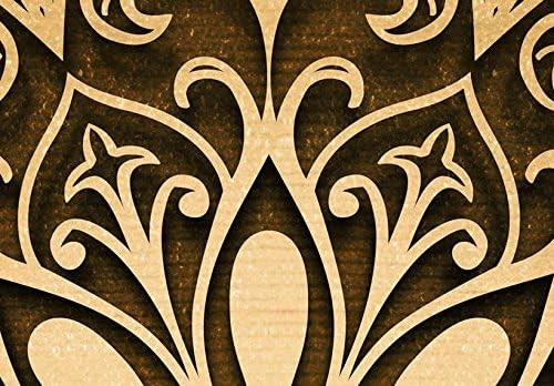 Luxury Gold Mandala 5-Panel Room Divider 225×172cm Privacy Partition