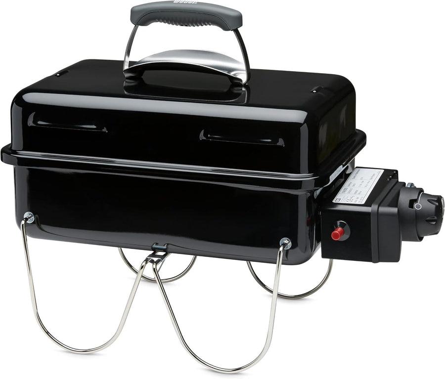 Portable Gas BBQ Grill with Push Ignition – Compact Folding Travel Barbecue