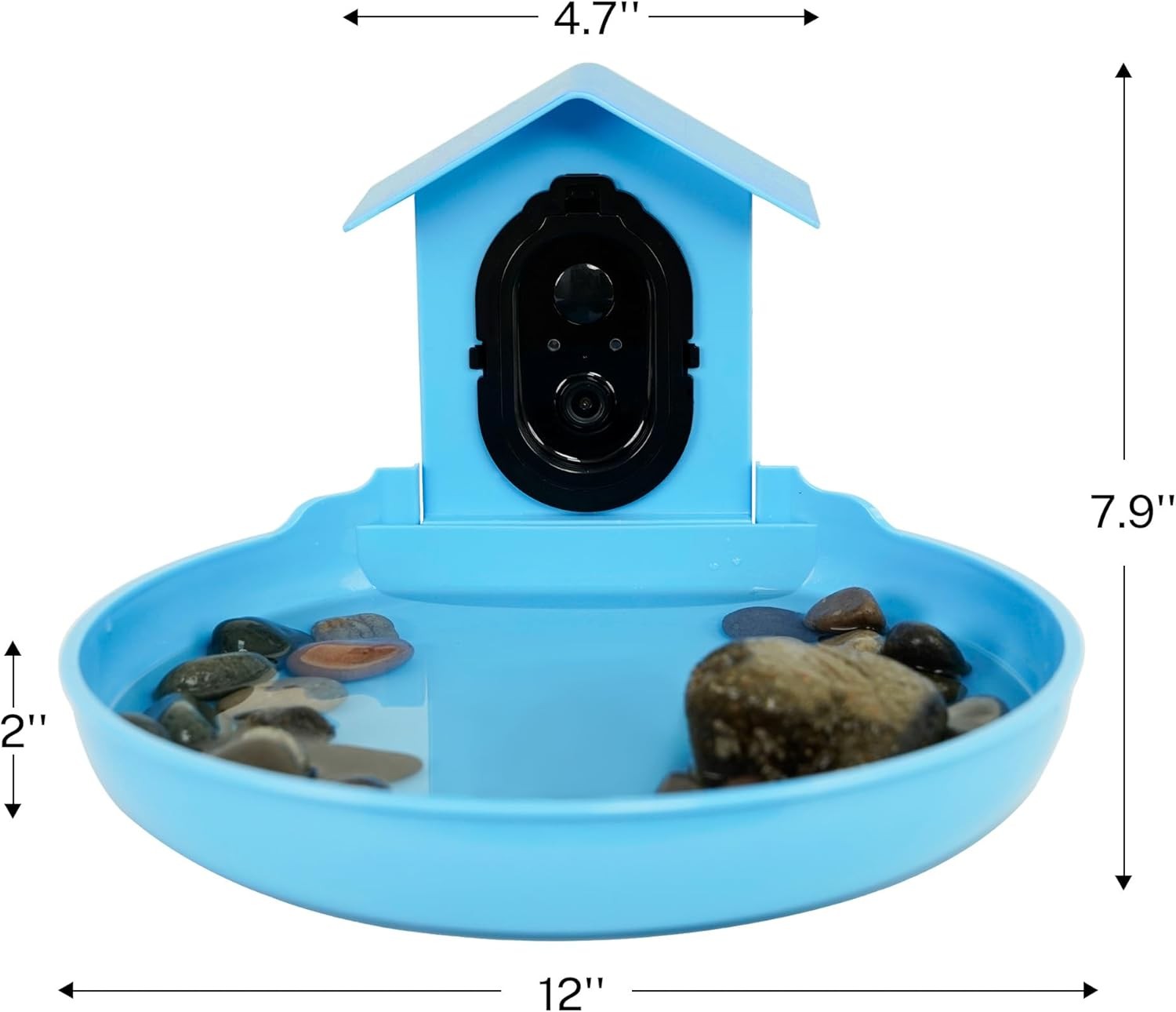 Smart Solar Bird Bath with Camera WiFi Motion Detection Garden Water Feature