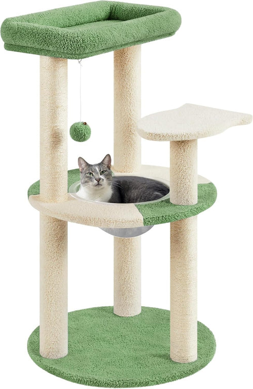 90cm Cat Tree Tower with Perches Scratching Posts Indoor Cat Condo