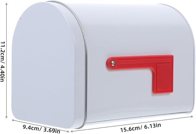 White Tinplate Letterbox Post Box – Durable, Stylish, Compact Storage for Home