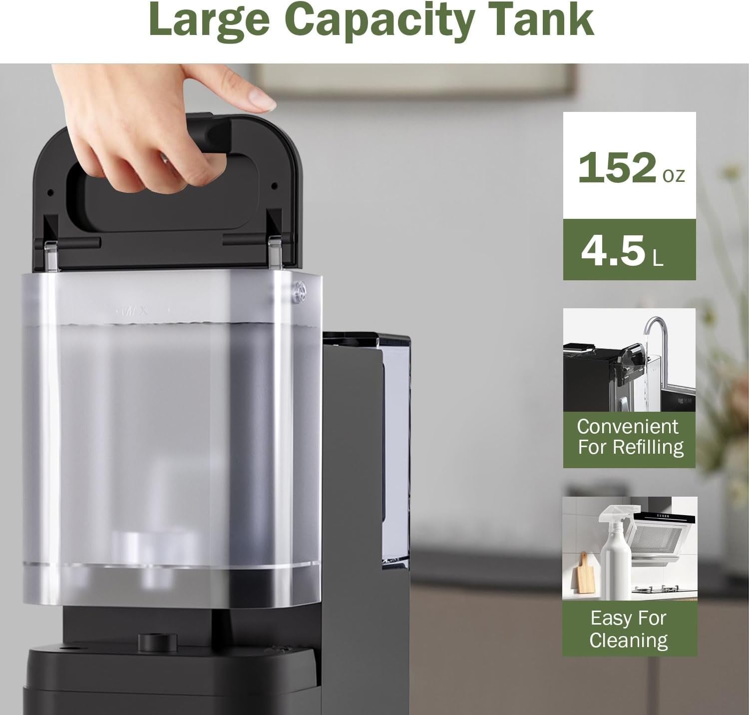 Instant Hot Water Dispenser Reverse Osmosis Filter Touch Control Countertop