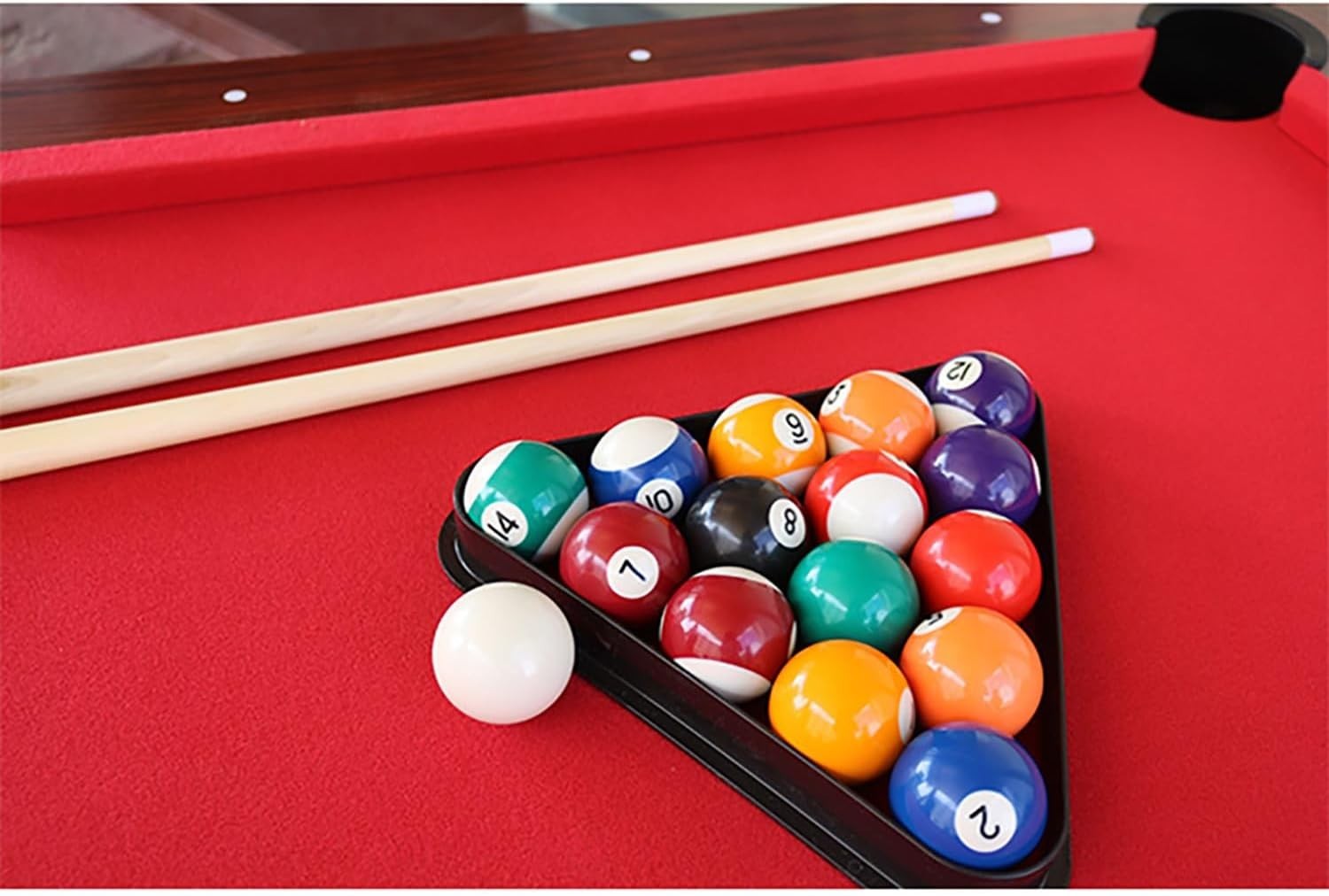 6FT Full Size Pool Table Ball Return System Home Billiards Set