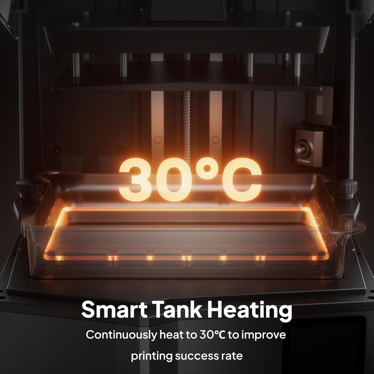 16K Resin 3D Printer Smart Heated Tank AI Camera Fast MSLA