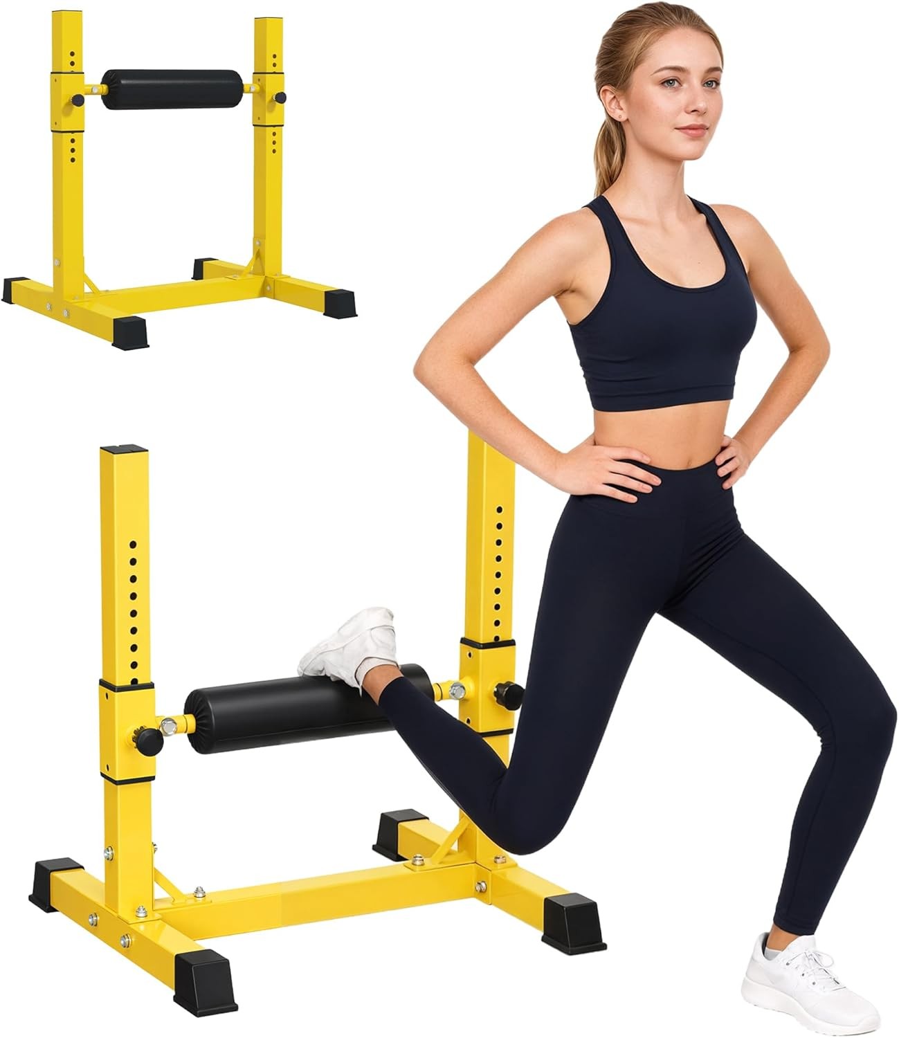 Bulgarian Split Squat Stand Adjustable Leg Roller Glute Trainer