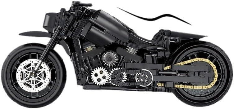 586-Piece Motorcycle Building Kit, Realistic Model Toy for Kids & Adults