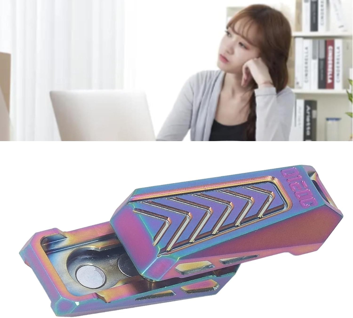 Metal Stress Relief Slider Fidget Toy Stainless Steel Portable Adult