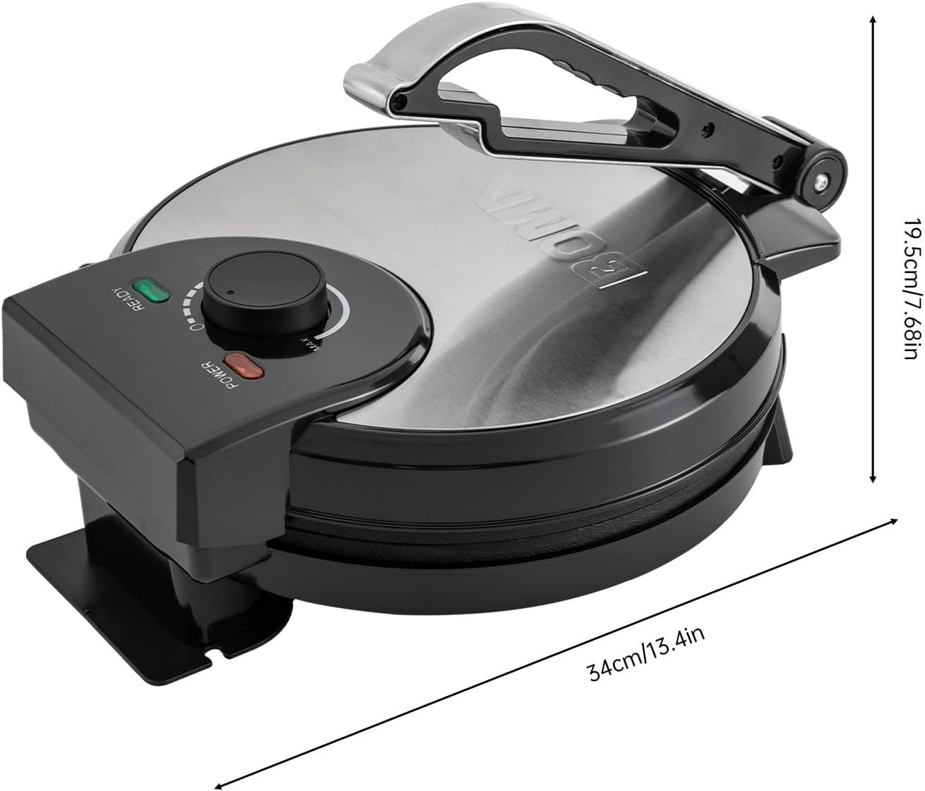 Electric Pancake Maker 1200W Double-Sided Non-Stick Press Flatbread Grill