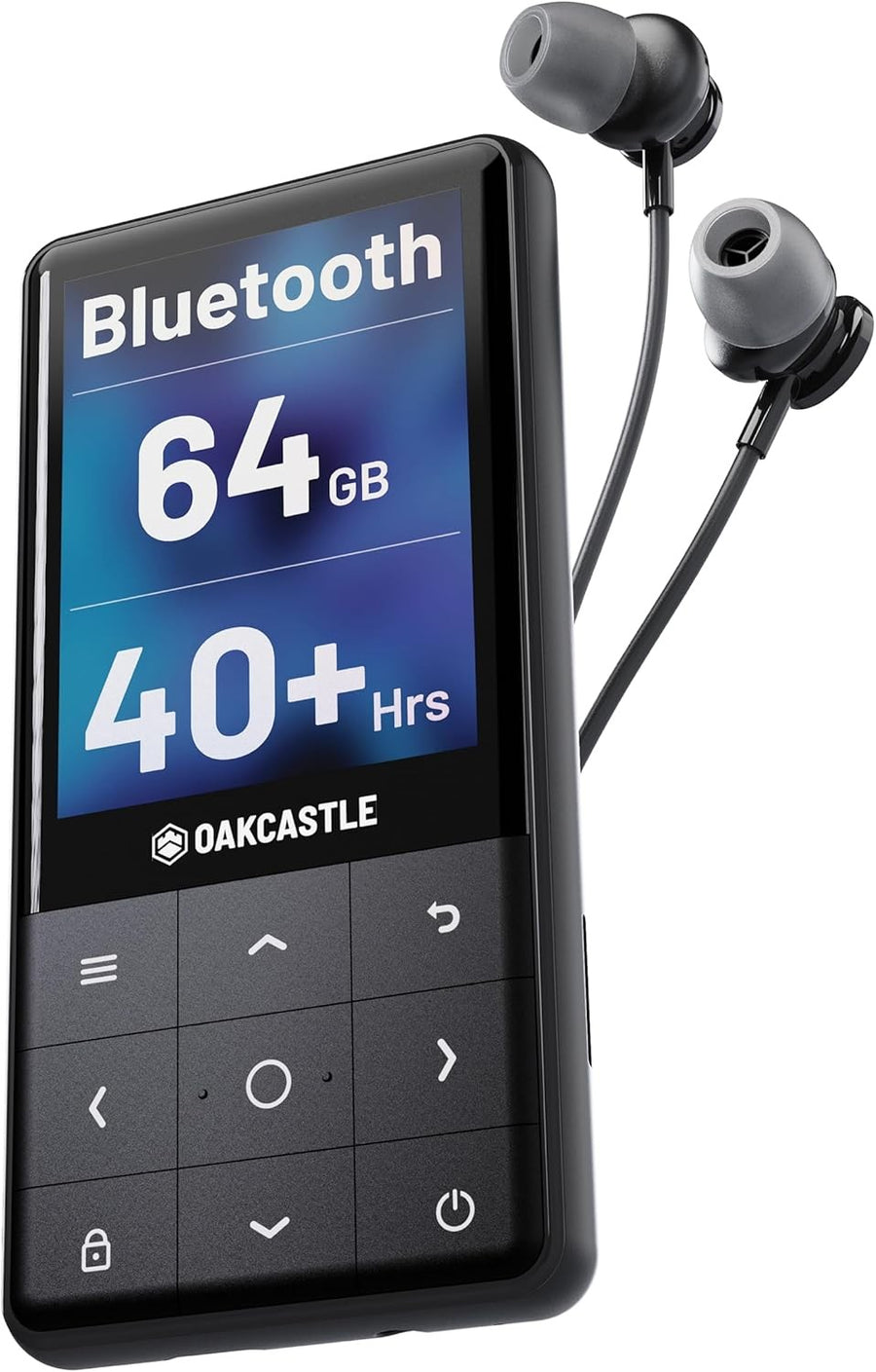64GB MP3 Player Blue Bluetooth Speaker 40H Battery
