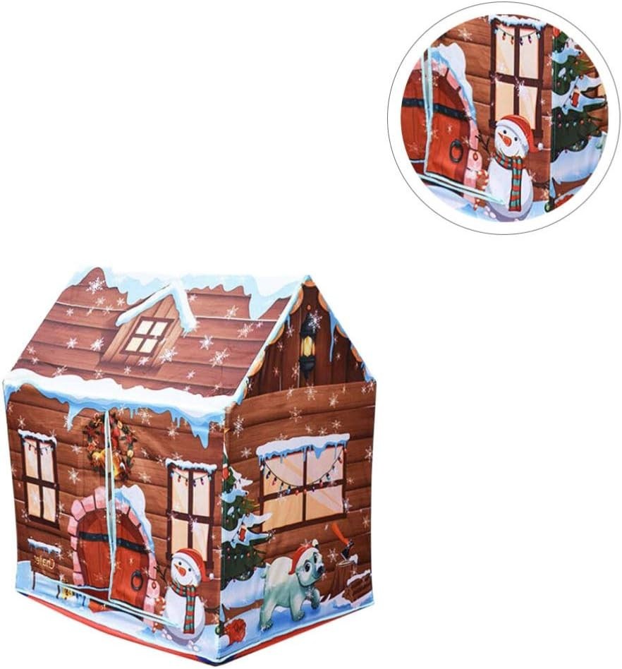 Kids Pop Up Play Tent Indoor Outdoor Christmas Playhouse Foldable