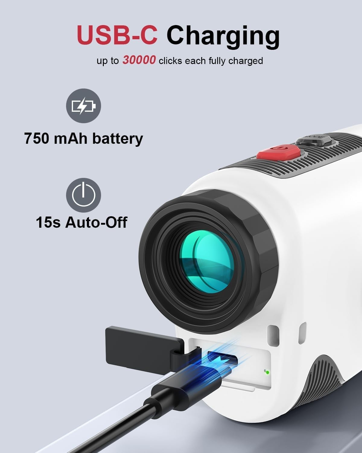 Golf Laser Rangefinder 1300 Yards Slope Mode Flag Lock Vibration 7X Zoom
