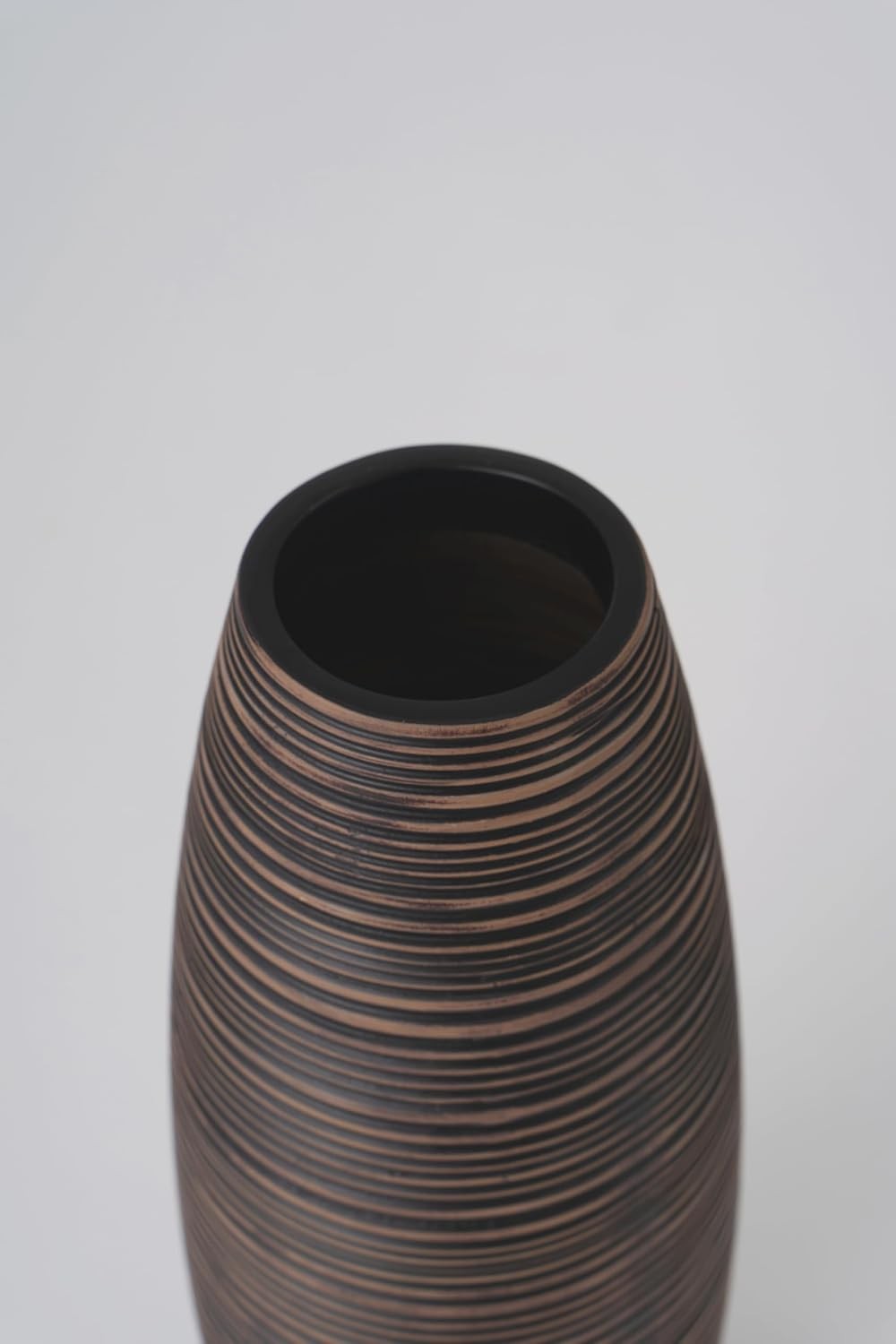 Large Brown Floor Vase 36cm Tall Modern Pampas Grass Home Décor