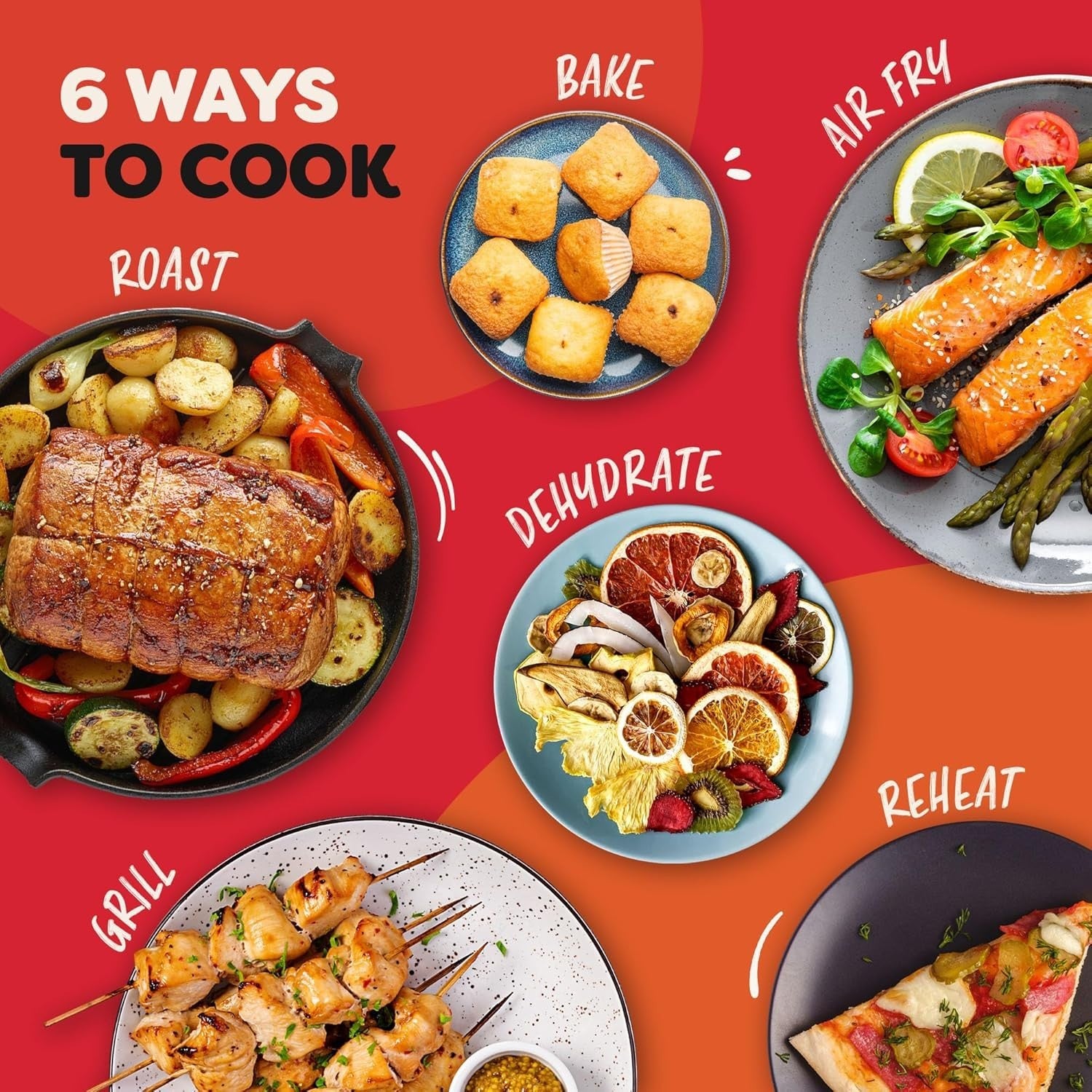 7.6L Dual Air Fryer Stainless Steel Twin Drawer 8-in-1 Grill Bake Roast Reheat