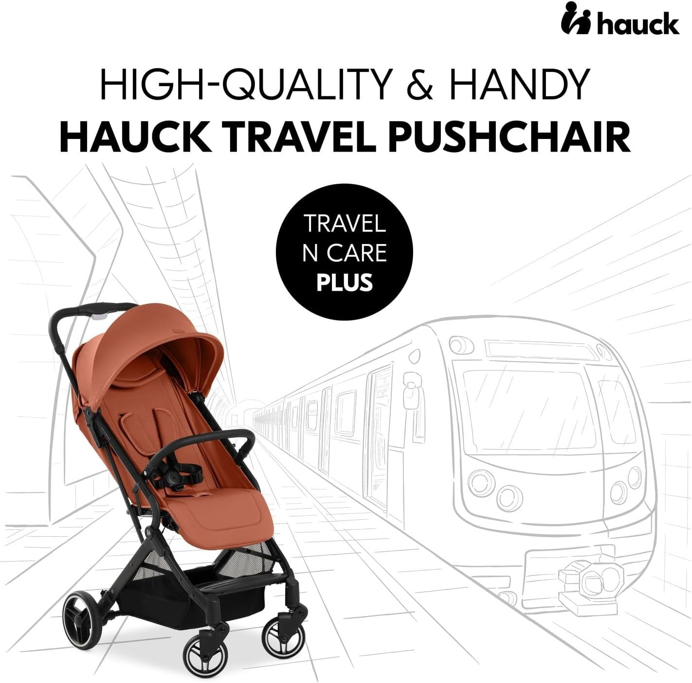 Lightweight Travel Pushchair One Hand Fold Reclining 22kg UPF50+