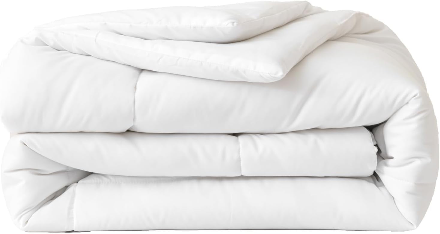 Soft Warm Cosy Double Duvet 10.5 Tog White 200x200cm All Season Quilt!