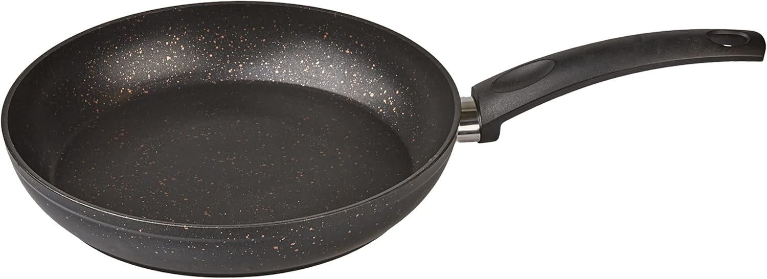 7pcs BlackGold Granite Non Stick Induction Cookware Set With Lid PFOA Free
