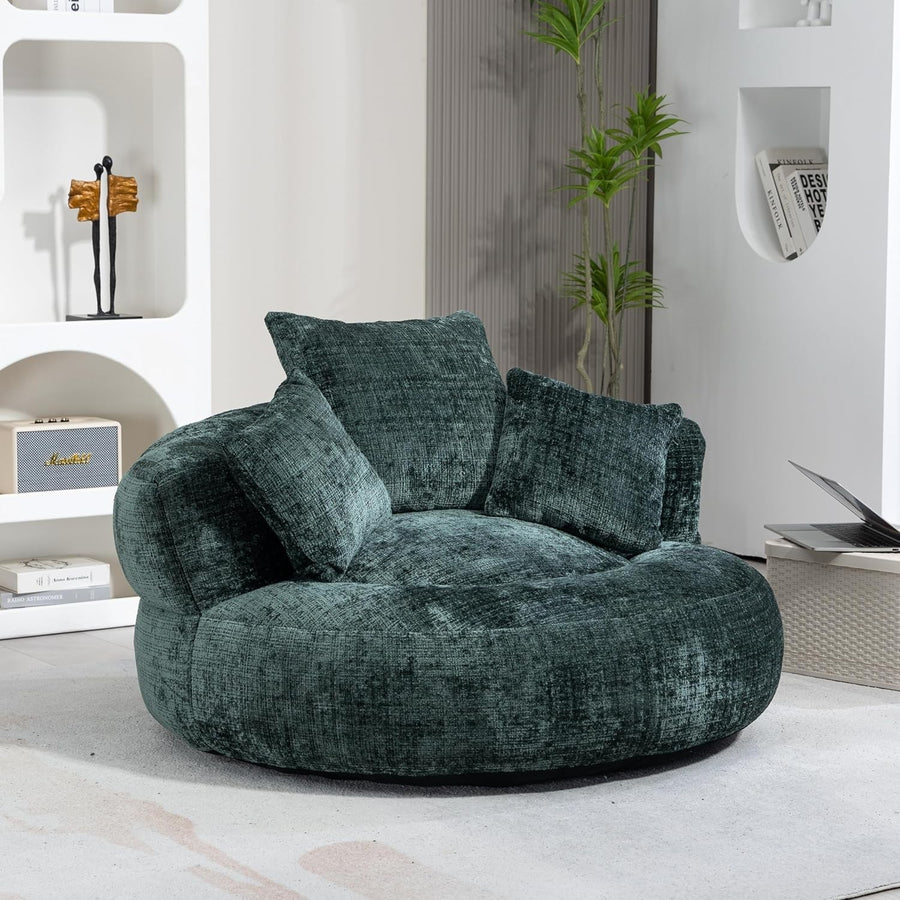 Emerald Oversized Bean Bag Chair Sofa w/ Pillows, Gaming, Lounge, Indoor/Outdoor