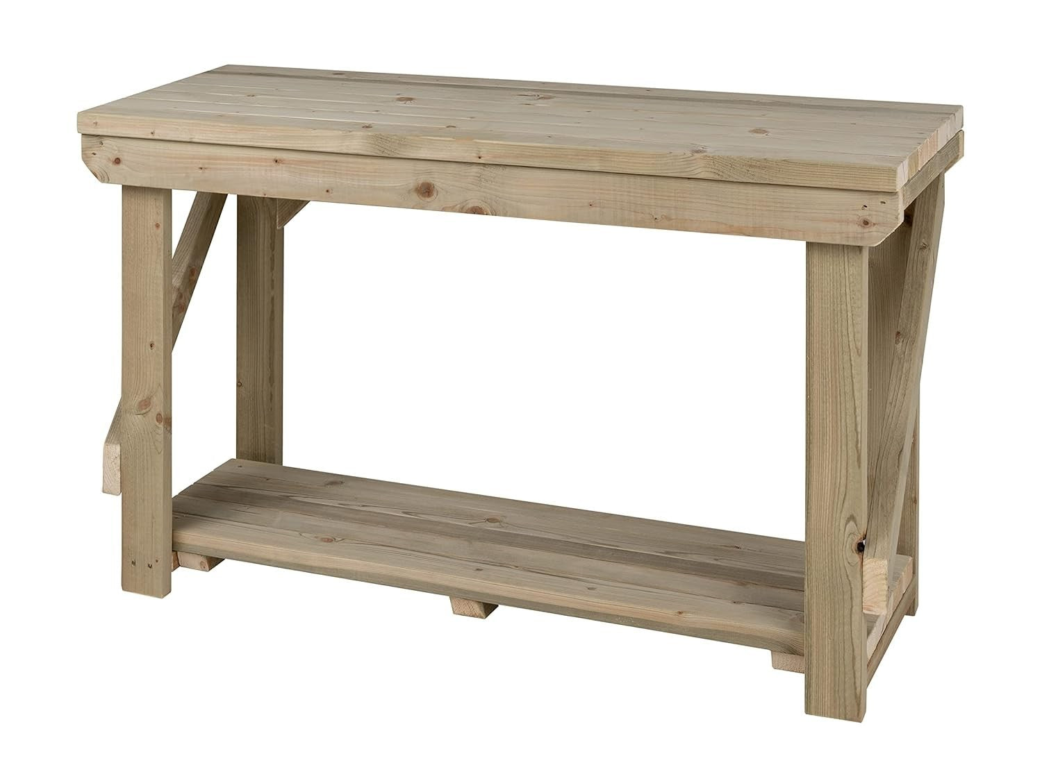 Pressure Treated Wood Workbench 3ft Heavy Duty 90x64x90cm Garage Workshop Table