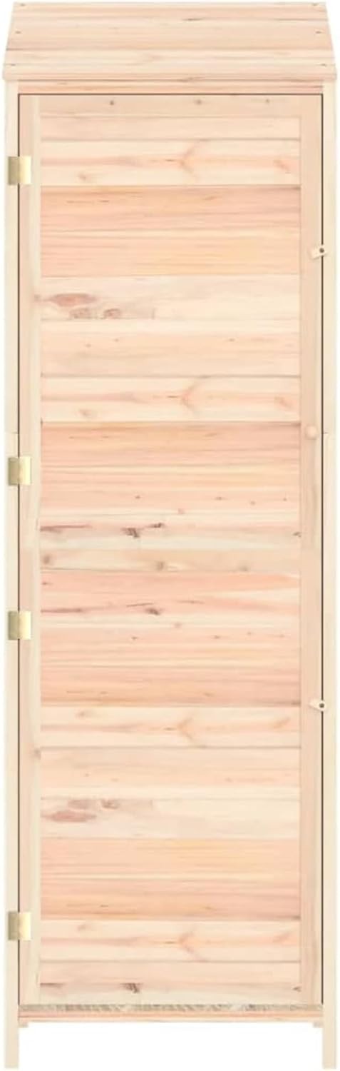 Wooden Garden Shed Outdoor Storage 55x52x174.5cm Weatherproof Solid Fir Wood