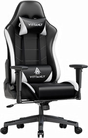 Ergonomic Gaming Chair Reclining Swivel Lumbar White