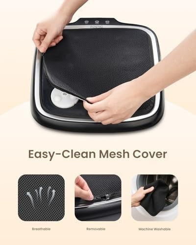 Electric Shiatsu Foot & Back Massager with Heat, Deep Kneading, Portable